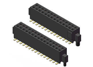 1.27 双排立贴带凸排母 （H4.3 U端）